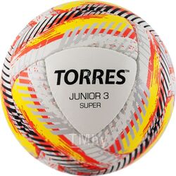 Футбольный мяч Torres Junior-3 Super HS/ F320303 (р-р 3, белый/красный/желтый)