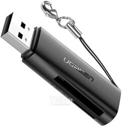 Картридер UGREEN USB 3.0 Multifunction Card Reader For TF/SD CM264 (Black) 60722
