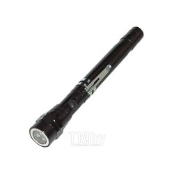 Фонарик LED "Reflect" метал., с выдвижн. ручкой и магнитом, карт. упак., черный Inspirion 58-0600611