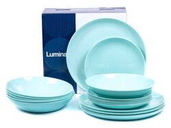 Набор тарелок стеклокерамических "diwali light turquoise" 18 шт. 19/20/25 см Luminarc P2963
