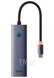 Хаб Baseus BS-OH109 UltraJoy Series 4 порта (USB-C to USB3.0*4) Space Grey (B0005280A813-03)