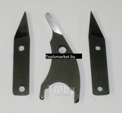 Ножи для ножниц 40-A2618, 40-F2618. Комплект из 3 штук (левое, центральное, правое). Marten 41-18K