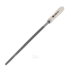 Напильник, 300 мм, круглый, деревянная ручка СИБРТЕХ 16132