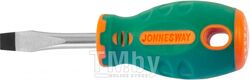 Отвертка стержневая шлицевая ANTI-SLIP GRIP, SL6.5х38 мм Jonnesway D71S638