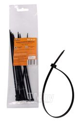 Стяжки (хомуты) кабельные 3,6x200 мм, пластиковые, черные, 10 шт. ACTN21
