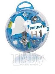Комплект ламп галогенных и накаливания Essential Box H1 12V Philips 55717EBKM
