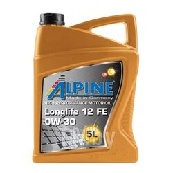 Моторное масло ALPINE Longlife 12 FE 0W30 / 0101482 (5л)