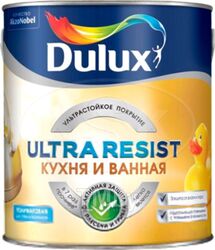 Краска Dulux Ultra Resist для кухни и ванной (1л, белый матовый)