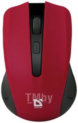 Беспроводная оптическая мышь Defender Accura MM-935 красный, 4 кнопки, 800-1600 dpi 52937