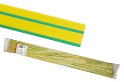 Термоусаживаемая трубка ТУТнг 40/20 желто-зеленая по 1м (25 м/упак) TDM SQ0518-0294