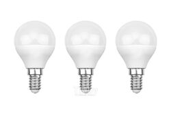 Лампа светодиодная REXANT Шарик (GL) 9.5 Вт E14 903 Лм 4000 K нейтральный свет (3 шт.)