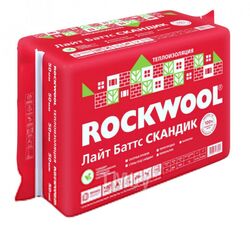 Минеральная вата Rockwool Лайт Баттс Скандик 800x600x50 (упаковка)