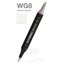 Маркер перм., худ. "Brush" двусторонний, WG8, теплый серый 8 Sketchmarker SMB-WG8