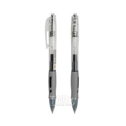 Ручка роллер "Arris" 0,5 мм, пласт., прозр./серый, стерж. черный Deli