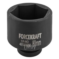 Головка ударная глубокая 1", 80мм (6гр) FORCEKRAFT FK-48510080
