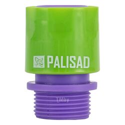 Соединитель пластмассовый быстросъемный, внешняя резьба 3/4" PALISAD 66175