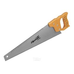 Ножовка по дереву, 450 мм, 7-8 ТРI, каленый зуб, линейка, деревянная рукоятка SPARTA 231875