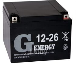 Аккумуляторная батарея G-ENERGY 12-26 (12В/26 А/ч)