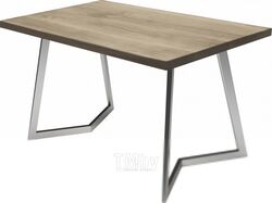 Обеденный стол Buro7 Уиллис Классика 150x80x74 (дуб беленый/серебристый)