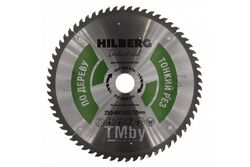 Диск пильный Hilberg серия Industrial Дерево Тонкий Рез 250x2,0x64Тx32/30 mm HWT259