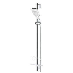 Душевой гарнитур Grohe Rainshower SmartActive 130 Cube белая луна (26586LS0)