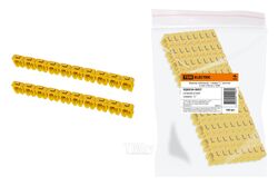 Маркер наборный - символ "L" желтый 6 мм2 (100 шт.) TDM SQ0534-0057