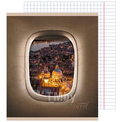 Тетрадь 48л кл. "Travel world" обложка двойная мелов. карт с вырубкой КанцЭксмо ТК487834