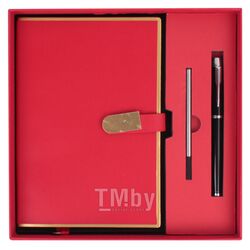 Набор подарочный (ежедневник недатир.А5 с магнитной застежкой + ручка) красного цвета Darvish DV-14225-1