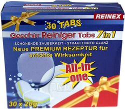 Таблетки для посудомоечных машин Reinex Geschirr-Reining Tabs 7 в 1 (30шт)