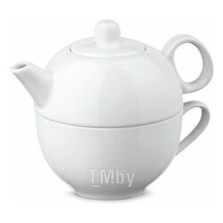 Набор чайный чайник + чашка "Infusions" упак., белый hidea