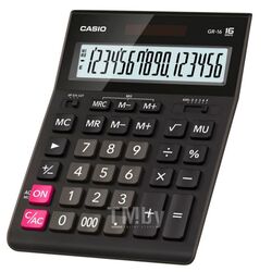 Калькулятор настольный 16р. GR-16 черный 35*155*209 мм Casio GR-16-W-EP