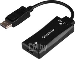 Переходник HDMI(розетка) - DP(вилка) Active 4K CablExpert Gembird A-HDMIF30-DPM-01
