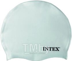 Шапочка для плавания силиконовая, INTEX (от 8 лет, размер универсальный, без возможности выбора цвета)