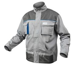 Куртка рабочая серая 100% хлопок, размер L HOEGERT HT5K283-L