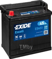 Аккумулятор EXIDE EXCELL 12V 45AH 330A ETN 1(L+) B1 218x133x223mm 11.9kg EB451