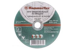 Круг шлифовальный 180 x 6.0 x 22,23 A 24 R BF Hammer Flex 232-027 по металлу цена за 1шт.