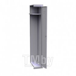 Шкаф для одежды ШРС 11-400 ДС (корпус RAL7035, двери RAL7035, замок повышенной секретности) Metall ZAVOD УП-00011559