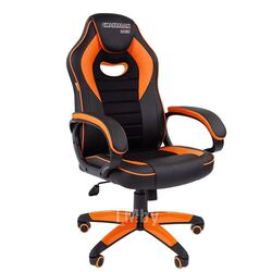Офисное кресло Chairman Game 16 экопремиум черный/оранжевый
