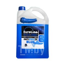 Антифриз синий (G11) EUROLINE Euroline BLUE G11 (синий) 4,5 л/5 кг