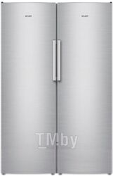 Холодильник с морозильником ATLANT X-1602 + M-7606 N (нержавеющая сталь)