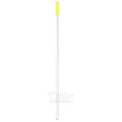 Ручка для МОПа алюминиевая 130см, d=22мм, цв.желтый Uctem Plas ALS285Y