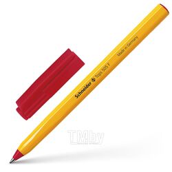 Ручка шарик. "Tops F" 0,4 мм., пласт., желтый, стерж. красный Schneider 150502