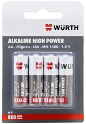 Батарейка алкалиновая, высокой мощности, тип АА 1.5 В (цена за 1 батарейку) Wurth 8270014