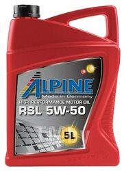 Моторное масло ALPINE RSL 5W50 / 0101422 (5л)