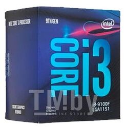 Процессор Intel Core i3-9100F BOX LGA1151v2 (4 ядра/4.2-3.6 ГГц/6Мб/65W/Без видео)