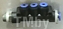 Фитинг-разветвитель для пластикоых трубок с наружной резьбой 1/4 (3х4мм, 1х8мм) Sumake PKD 0804-02