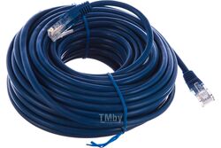 Патч-корд UTP Cablexpert PP12-15M/B кат.5e, 15м, литой, многожильный (синий)