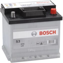 Аккумулятор BOSCH S3 12V 45AH 300A ETN 1(L+) B01 219x135x225mm 11.32kg BOSCH 0092S30170