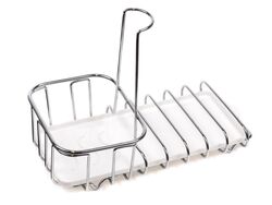 Держатель металлический для моющего средства и губки для мытья посуды 22x12x16 см Belbohemia