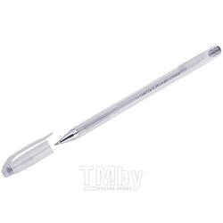 Ручка гелевая металлик серебро, 0.7мм CROWN HJR-500GSM